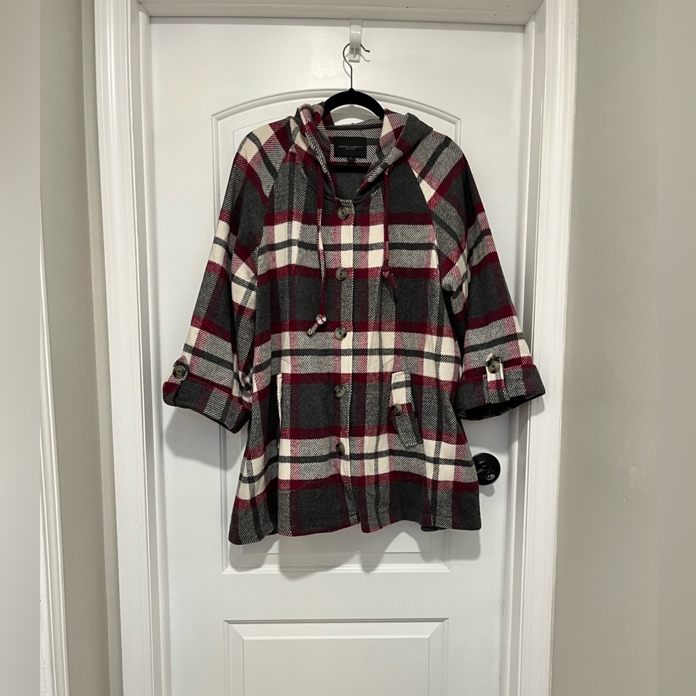 Christian Siriano - Plaid Coat - Size 2XL